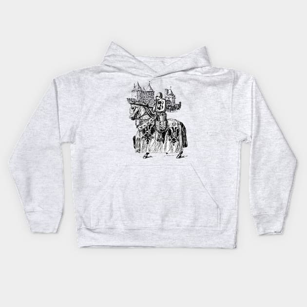 Knight on a horse Kids Hoodie by Love My..